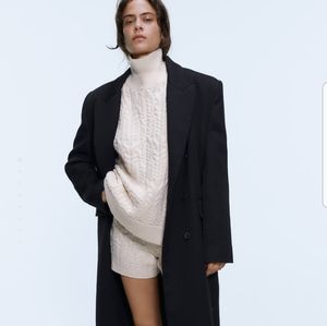 Zara Sweater Set with knit shorts.